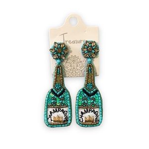 • Champagne Earrings •